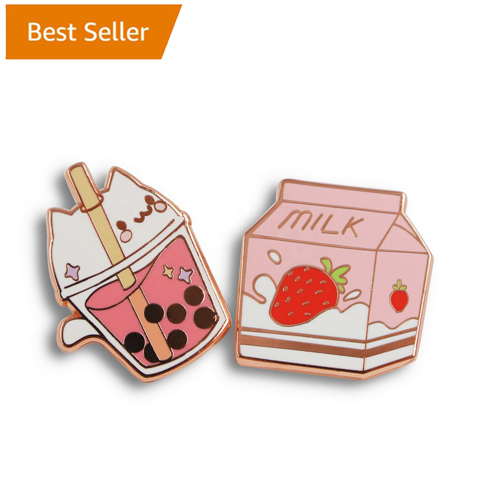 Atacado China Factory NO Mínimo Metal Custom Logo Anime Glitter Pin Hat Badges Lapel Soft Hard Enamel Pins