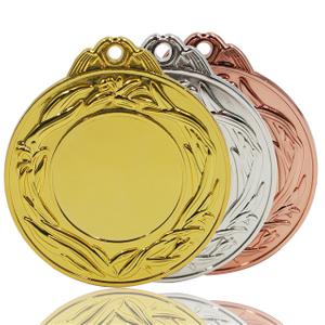 Medalha de Ouro Prata Cobre em Branco